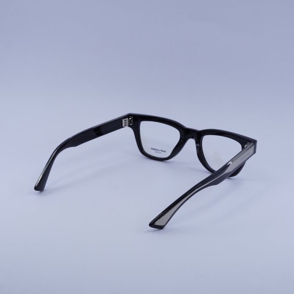 Saint Laurent SL789 JACQUES OPT 001 Eyeglasses Shiny Black 47mm Square Frame - Picture 9 of 10